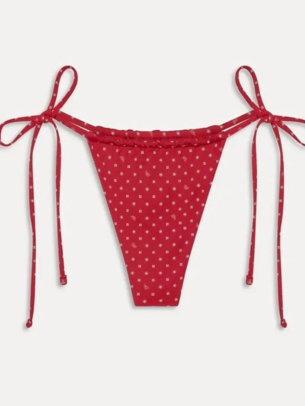 NWOT Frankie’s bikinis x Bella HADID Tia string bottom in lovebug